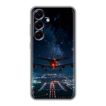 Силиконовый чехол на Samsung Galaxy S25 с принтом самолет Силиконовый чехол на Samsung Galaxy S25 с принтом самолет