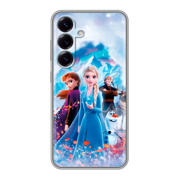 Силиконовый чехол на Samsung Galaxy S25 с принтом Холодное сердце Frozen Силиконовый чехол на Samsung Galaxy S25 с принтом Холодное сердце Frozen