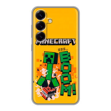 Силиконовый чехол на Samsung Galaxy S25 с принтом Майнкрафт Minecraft Силиконовый чехол на Samsung Galaxy S25 с принтом Майнкрафт Minecraft