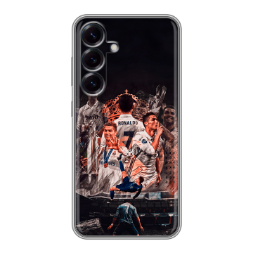 Силиконовый чехол на Samsung Galaxy S25 с принтом Реал Роналдо Real Ronaldo Силиконовый чехол на Samsung Galaxy S25 с принтом Реал Роналдо Real Ronaldo