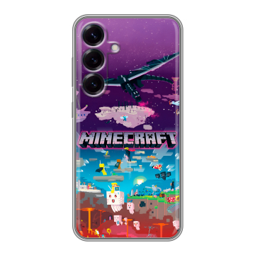 Силиконовый чехол на Samsung Galaxy S25 с принтом Майнкрафт Minecraft Силиконовый чехол на Samsung Galaxy S25 с принтом Майнкрафт Minecraft