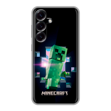 Силиконовый чехол на Samsung Galaxy S25 с принтом Майнкрафт Minecraft Силиконовый чехол на Samsung Galaxy S25 с принтом Майнкрафт Minecraft