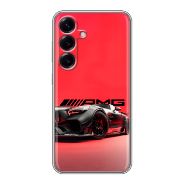 Силиконовый чехол на Samsung Galaxy S25 с принтом Мерседес Mercedes AMG Силиконовый чехол на Samsung Galaxy S25 с принтом Мерседес Mercedes AMG