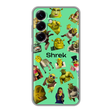 Силиконовый чехол на Samsung Galaxy S25 с принтом Шрек Shrek Силиконовый чехол на Samsung Galaxy S25 с принтом Шрек Shrek
