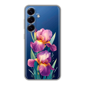 Силиконовый чехол на Samsung Galaxy S25 с принтом Цветы орхидеи Силиконовый чехол на Samsung Galaxy S25 с принтом Цветы орхидеи