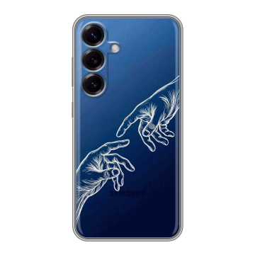Силиконовый чехол на Samsung Galaxy S25 с принтом Сотворение мира Силиконовый чехол на Samsung Galaxy S25 с принтом Сотворение мира