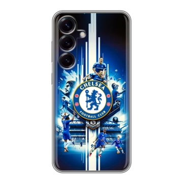 Силиконовый чехол на Samsung Galaxy S25 с принтом Chelsea Челси Силиконовый чехол на Samsung Galaxy S25 с принтом Chelsea Челси