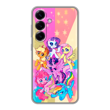 Силиконовый чехол на Samsung Galaxy S25 с принтом My little pony Дружба чудо Силиконовый чехол на Samsung Galaxy S25 с принтом My little pony Дружба чудо