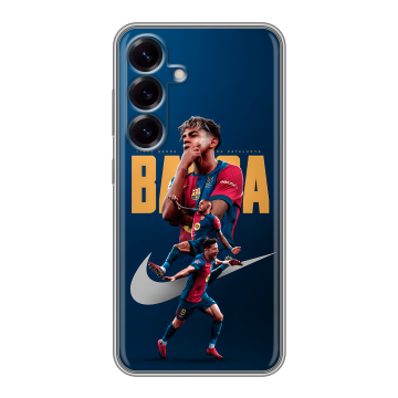 Силиконовый чехол на Samsung Galaxy S25 с принтом Барселона Barca Yamal Силиконовый чехол на Samsung Galaxy S25 с принтом Барселона Barca Yamal