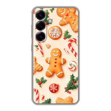 Силиконовый чехол на Samsung Galaxy S25 с принтом Новый год Силиконовый чехол на Samsung Galaxy S25 с принтом Новый год