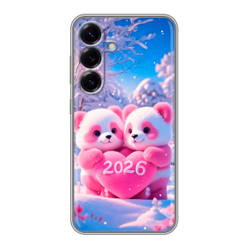 Силиконовый чехол на Samsung Galaxy S25 с принтом Новый год Силиконовый чехол на Samsung Galaxy S25 с принтом Новый год