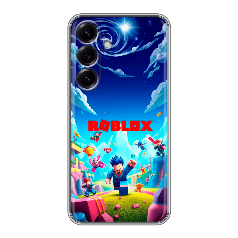 Силиконовый чехол на Samsung Galaxy S25 с принтом Roblox Роблокс Силиконовый чехол на Samsung Galaxy S25 с принтом Roblox Роблокс