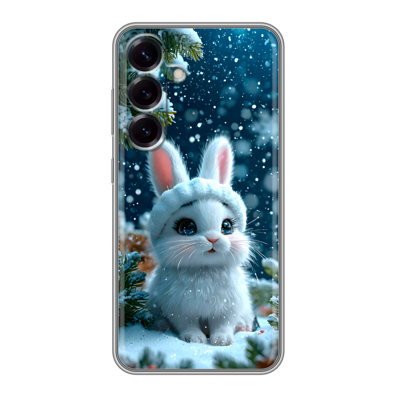 Силиконовый чехол на Samsung Galaxy S25 с принтом Новый год Силиконовый чехол на Samsung Galaxy S25 с принтом Новый год