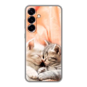 Силиконовый чехол на Samsung Galaxy S25 Plus с принтом Котята