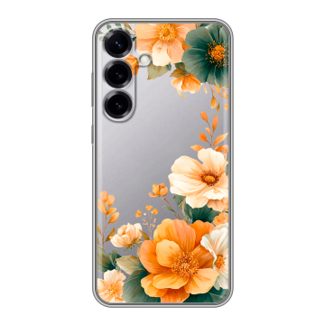 Силиконовый чехол на Samsung Galaxy S25 Plus с принтом Цветы принт Силиконовый чехол на Samsung Galaxy S25 Plus с принтом Цветы принт