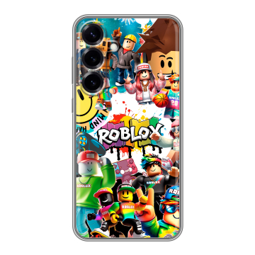 Силиконовый чехол на Samsung Galaxy S25 Plus с принтом Roblox Роблокс