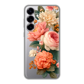 Силиконовый чехол на Samsung Galaxy S25 Plus с принтом цветы Силиконовый чехол на Samsung Galaxy S25 Plus с принтом цветы
