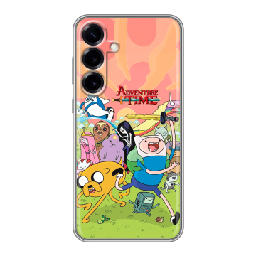 Силиконовый чехол на Samsung Galaxy S25 Plus с принтом Adventure time Время приключений Силиконовый чехол на Samsung Galaxy S25 Plus с принтом Adventure time Время приключений