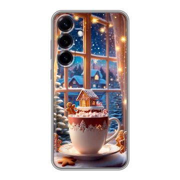Силиконовый чехол на Samsung Galaxy S25 Plus с принтом Новый год Силиконовый чехол на Samsung Galaxy S25 Plus с принтом Новый год