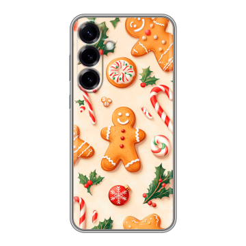 Силиконовый чехол на Samsung Galaxy S25 Plus с принтом Новый год Силиконовый чехол на Samsung Galaxy S25 Plus с принтом Новый год