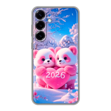 Силиконовый чехол на Samsung Galaxy S25 Plus с принтом Новый год Силиконовый чехол на Samsung Galaxy S25 Plus с принтом Новый год