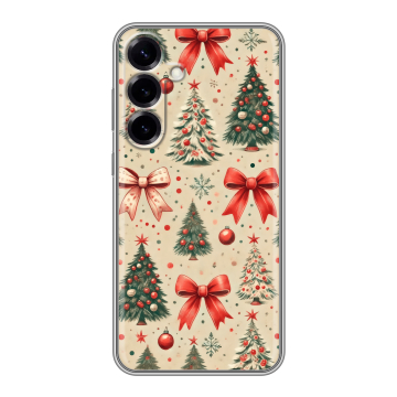 Силиконовый чехол на Samsung Galaxy S25 Plus с принтом Новый год Силиконовый чехол на Samsung Galaxy S25 Plus с принтом Новый год