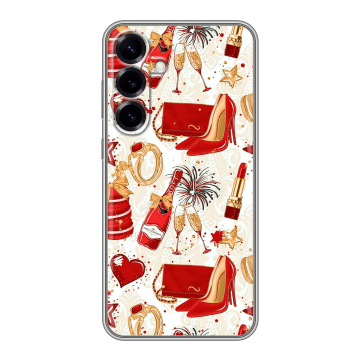 Силиконовый чехол на Samsung Galaxy S25 Plus с принтом Новый год Силиконовый чехол на Samsung Galaxy S25 Plus с принтом Новый год