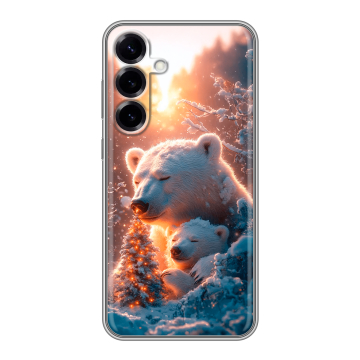 Силиконовый чехол на Samsung Galaxy S25 Plus с принтом Новый год Силиконовый чехол на Samsung Galaxy S25 Plus с принтом Новый год