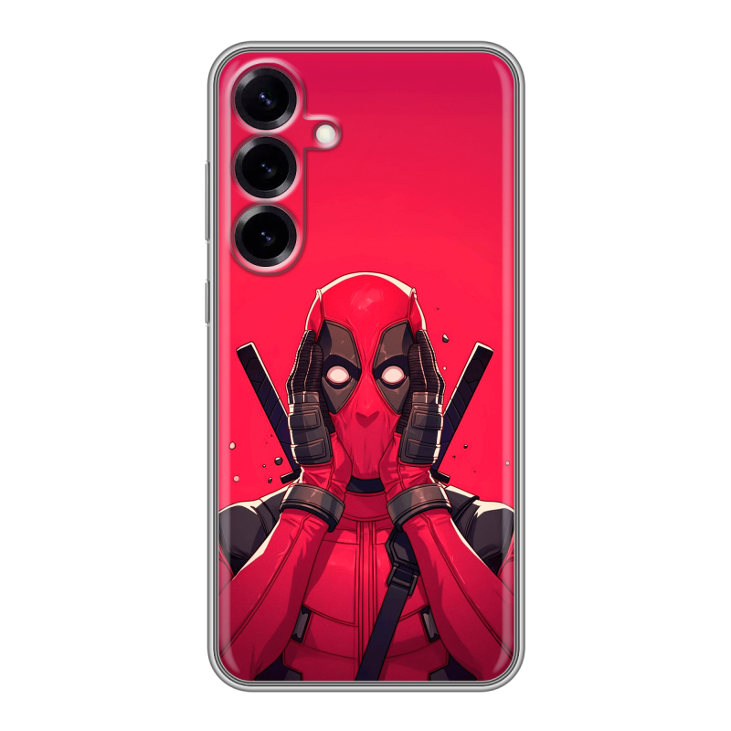 Силиконовый чехол на Samsung Galaxy S25 Plus с принтом Дедпул Deadpool Силиконовый чехол на Samsung Galaxy S25 Plus с принтом Дедпул Deadpool