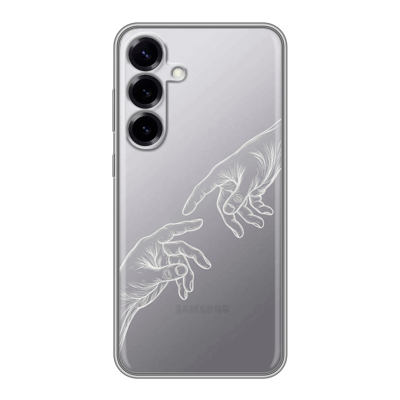 Силиконовый чехол на Samsung Galaxy S25 Plus с принтом Сотворение мира Силиконовый чехол на Samsung Galaxy S25 Plus с принтом Сотворение мира