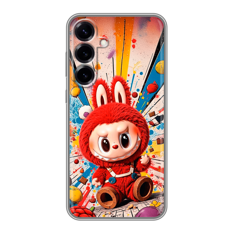 Силиконовый чехол на Samsung Galaxy S25 Plus с принтом Labubu Лабубу Силиконовый чехол на Samsung Galaxy S25 Plus с принтом Labubu Лабубу