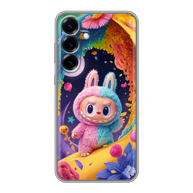 Силиконовый чехол на Samsung Galaxy S25 Plus с принтом Labubu Лабубу Силиконовый чехол на Samsung Galaxy S25 Plus с принтом Labubu Лабубу