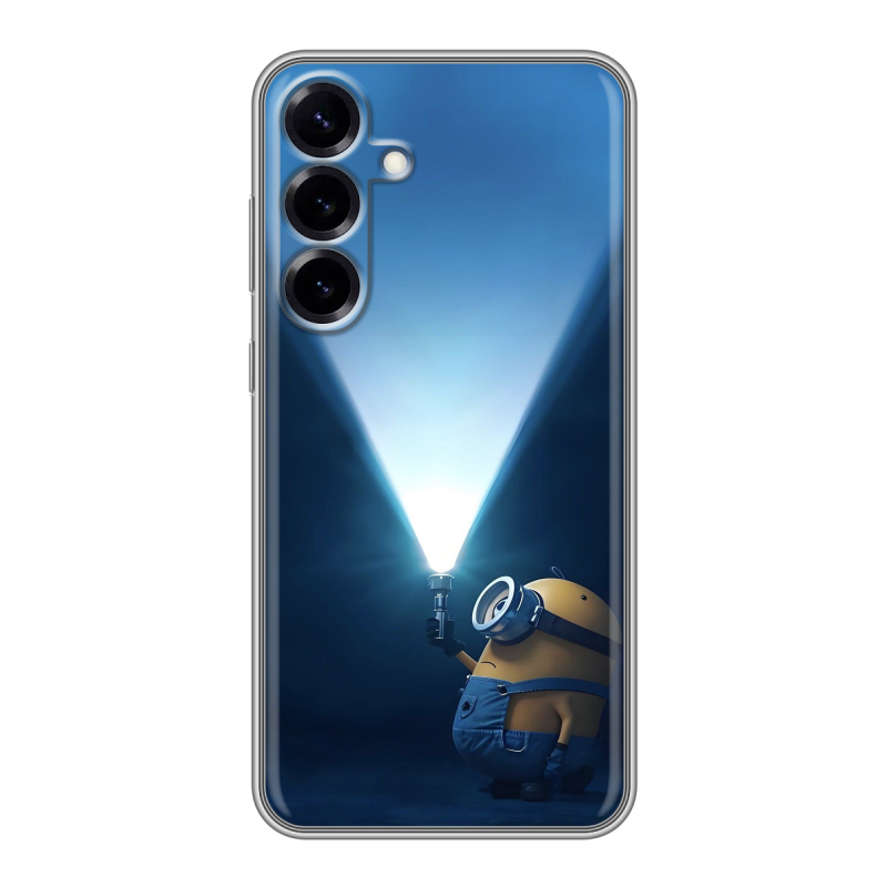 Силиконовый чехол на Samsung Galaxy S25 Plus с принтом Миньоны Силиконовый чехол на Samsung Galaxy S25 Plus с принтом Миньоны