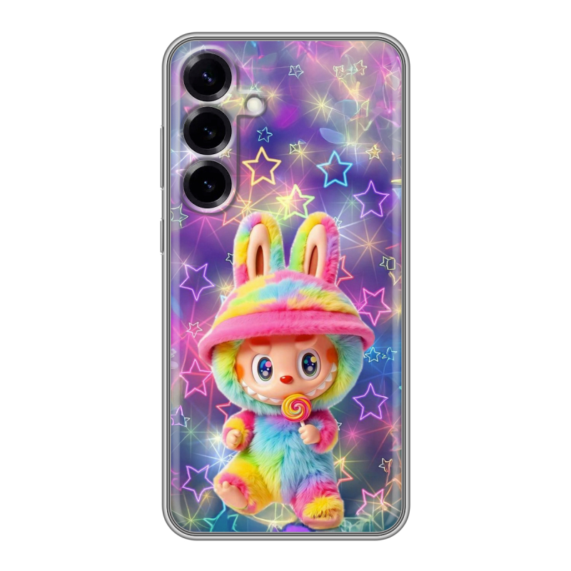 Силиконовый чехол на Samsung Galaxy S25 Plus с принтом Labubu Лабубу Силиконовый чехол на Samsung Galaxy S25 Plus с принтом Labubu Лабубу