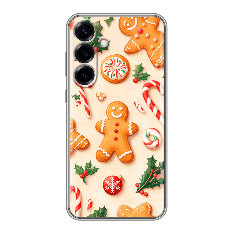 Силиконовый чехол на Samsung Galaxy S25 Plus с принтом Новый год Силиконовый чехол на Samsung Galaxy S25 Plus с принтом Новый год