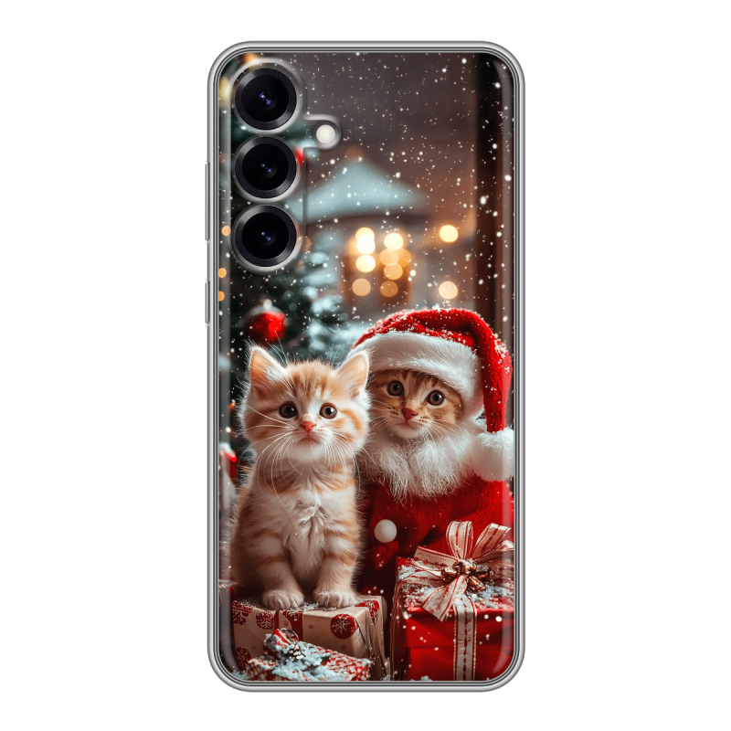 Силиконовый чехол на Samsung Galaxy S25 Plus с принтом Новый год Силиконовый чехол на Samsung Galaxy S25 Plus с принтом Новый год