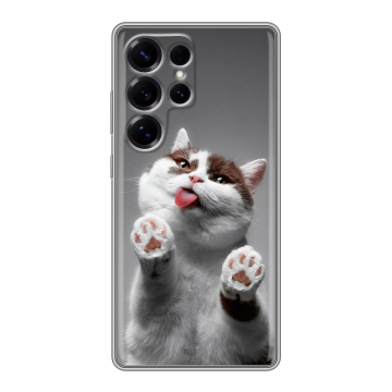 Силиконовый чехол на Samsung Galaxy S25 Ultra с принтом Коты Силиконовый чехол на Samsung Galaxy S25 Ultra с принтом Коты