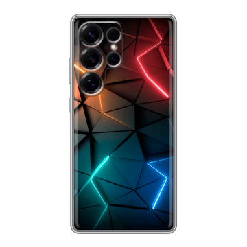 Силиконовый чехол на Samsung Galaxy S25 Ultra с принтом Абстракция неон Силиконовый чехол на Samsung Galaxy S25 Ultra с принтом Абстракция неон