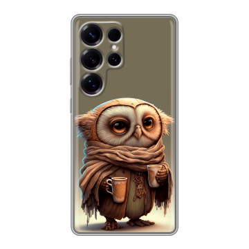 Силиконовый чехол на Samsung Galaxy S25 Ultra с принтом Сова Силиконовый чехол на Samsung Galaxy S25 Ultra с принтом Сова