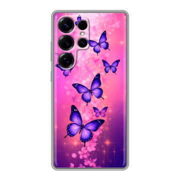 Силиконовый чехол на Samsung Galaxy S25 Ultra с принтом Бабочки Силиконовый чехол на Samsung Galaxy S25 Ultra с принтом Бабочки