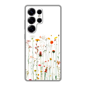 Силиконовый чехол на Samsung Galaxy S25 Ultra с принтом цветы Силиконовый чехол на Samsung Galaxy S25 Ultra с принтом цветы