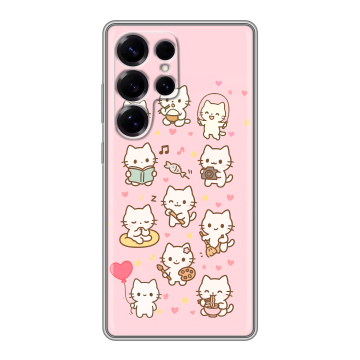 Силиконовый чехол на Samsung Galaxy S25 Ultra с принтом Hello Kitty Хелоу Кити Силиконовый чехол на Samsung Galaxy S25 Ultra с принтом Hello Kitty Хелоу Кити
