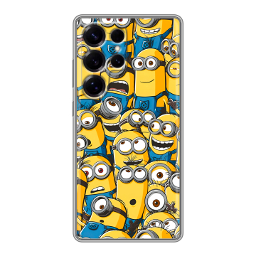 Силиконовый чехол на Samsung Galaxy S25 Ultra с принтом Миньоны Силиконовый чехол на Samsung Galaxy S25 Ultra с принтом Миньоны