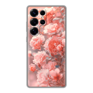 Силиконовый чехол на Samsung Galaxy S25 Ultra с принтом Розы цветы Силиконовый чехол на Samsung Galaxy S25 Ultra с принтом Розы цветы