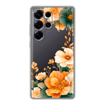 Силиконовый чехол на Samsung Galaxy S25 Ultra с принтом Цветы принт