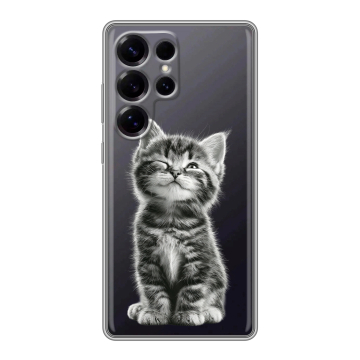 Силиконовый чехол на Samsung Galaxy S25 Ultra с принтом Котенок