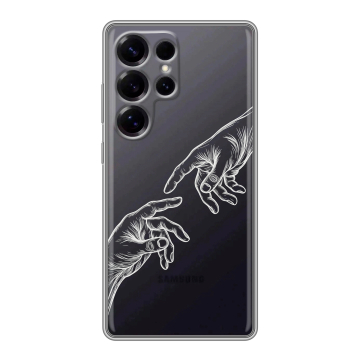 Силиконовый чехол на Samsung Galaxy S25 Ultra с принтом Сотворение мира