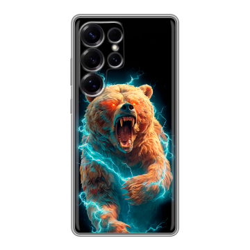 Силиконовый чехол на Samsung Galaxy S25 Ultra с принтом Медведь