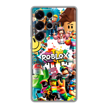 Силиконовый чехол на Samsung Galaxy S25 Ultra с принтом Roblox Роблокс