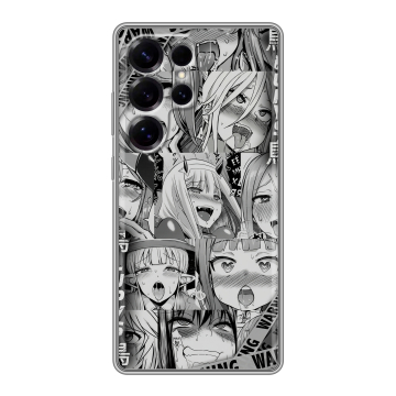 Силиконовый чехол на Samsung Galaxy S25 Ultra с принтом Ahegao Ахегао Аниме